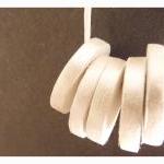 Zen White Ornament With Pearl Colored Edges...